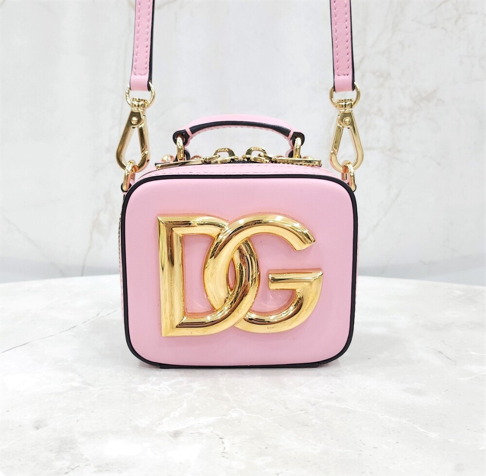 [럭스유] 돌체앤가바나 DG 로고 카프스킨 마이크로백 핑크