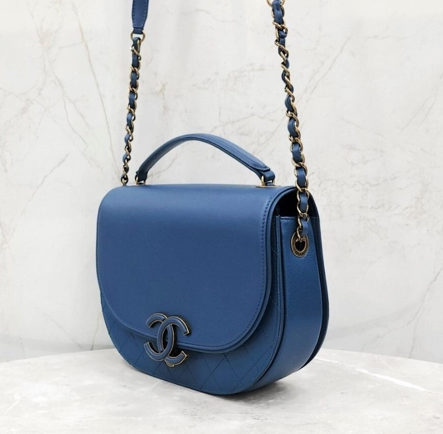 [럭스유] 샤넬 CC 코코 커브 카프스킨 플랩 체인 숄더백 A93462