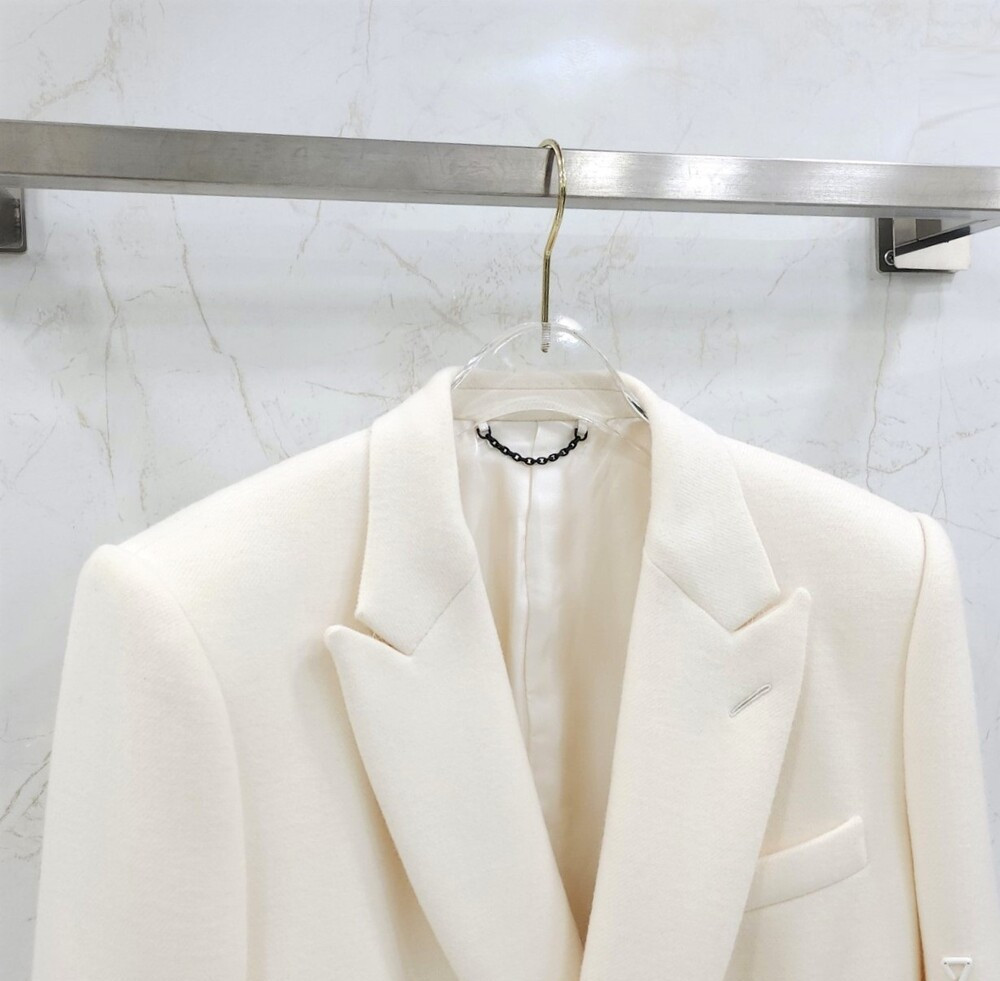 [럭스유] (새상품) 46 / 루이비통 후크 벨티드 울 롱 코트 1A9UKJ