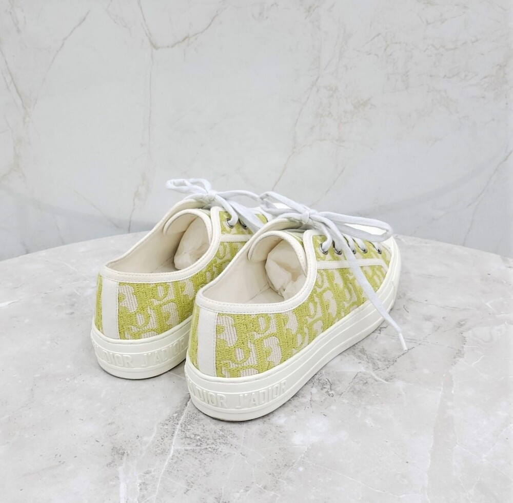 [럭스유] 38 / 디올 그린 워크앤디올 오블리크 스니커즈
