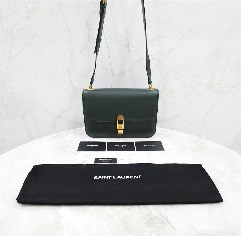 [럭스유] 생로랑 까레 샤첼백 그린 633241