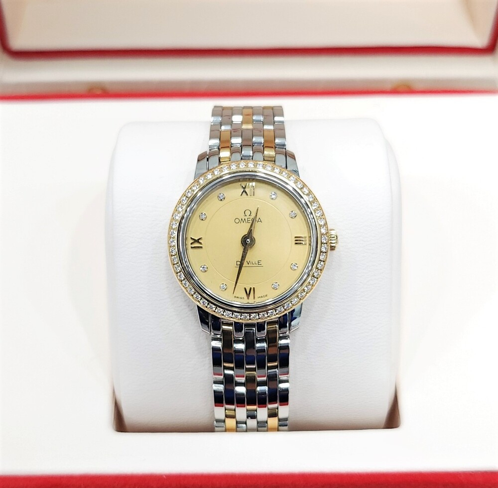 [럭스유] 오메가 다이아 드 빌 프레스티지 콤비 시계 24.4mm