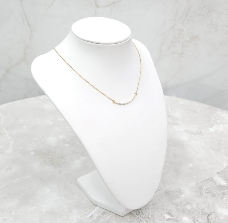 [럭스유] 티파니앤코 다이아 T 스마일 스몰 펜던트 목걸이 34684421