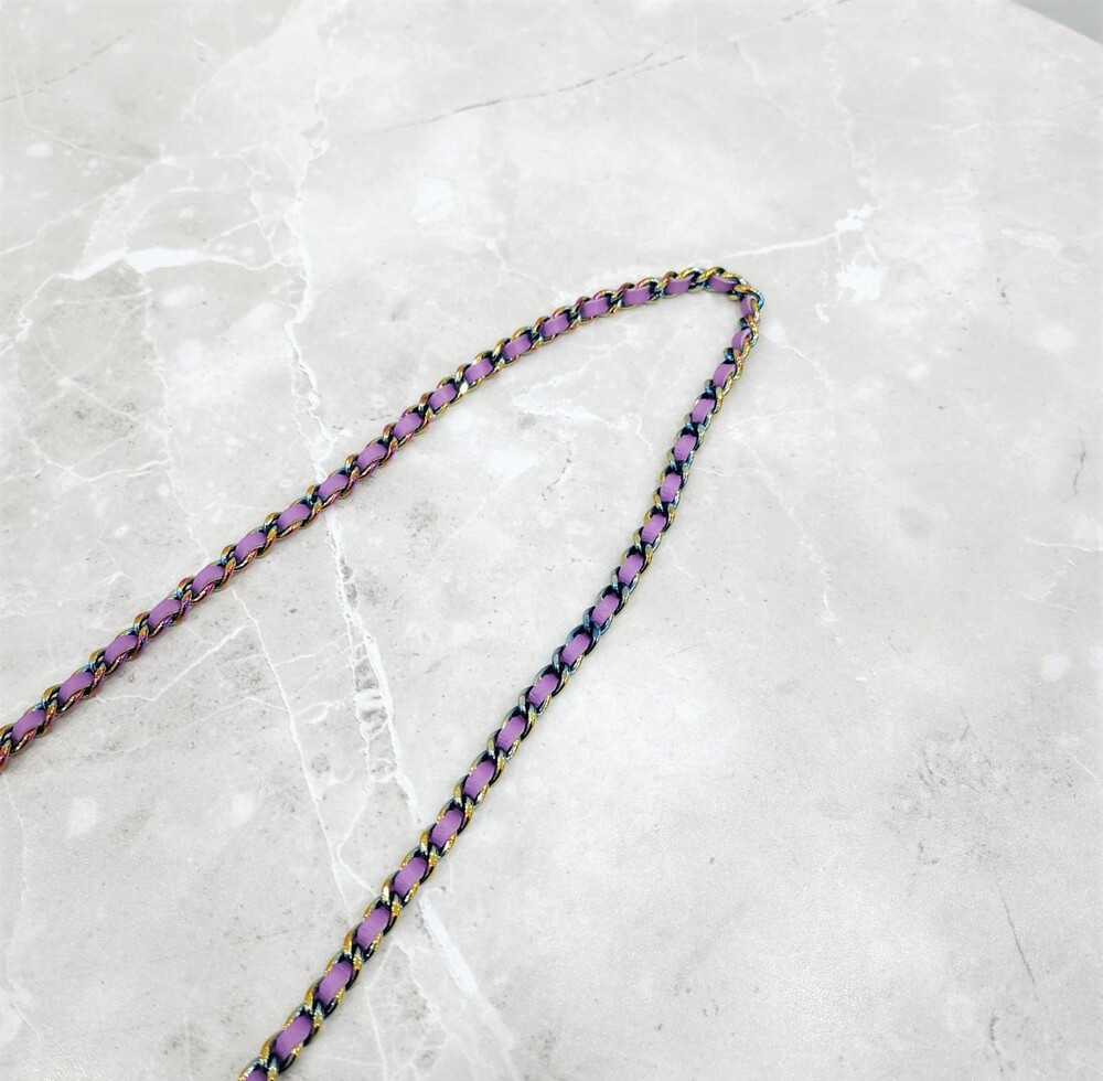 [럭스유] 샤넬 CC 로고 트위드 멀티컬러 라운드 동그리 체인백