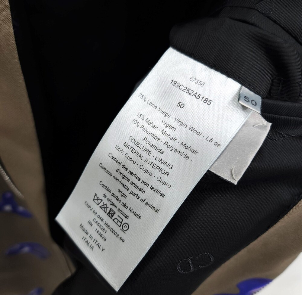 [럭스유] 50 / 디올 X 케니샤프 패턴 울 집업 자켓