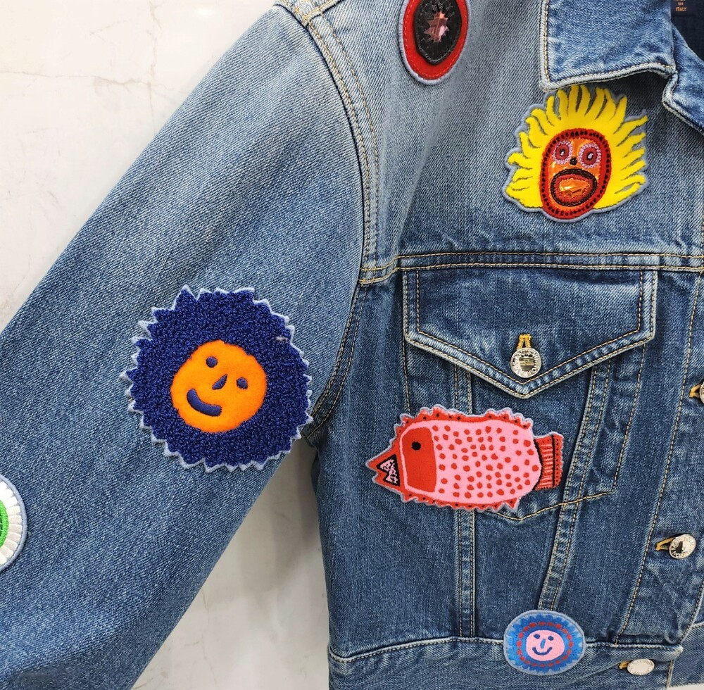 [럭스유] 38 / 루이비통 X 쿠사마야요이 한정판 멀티패치 데님 자켓