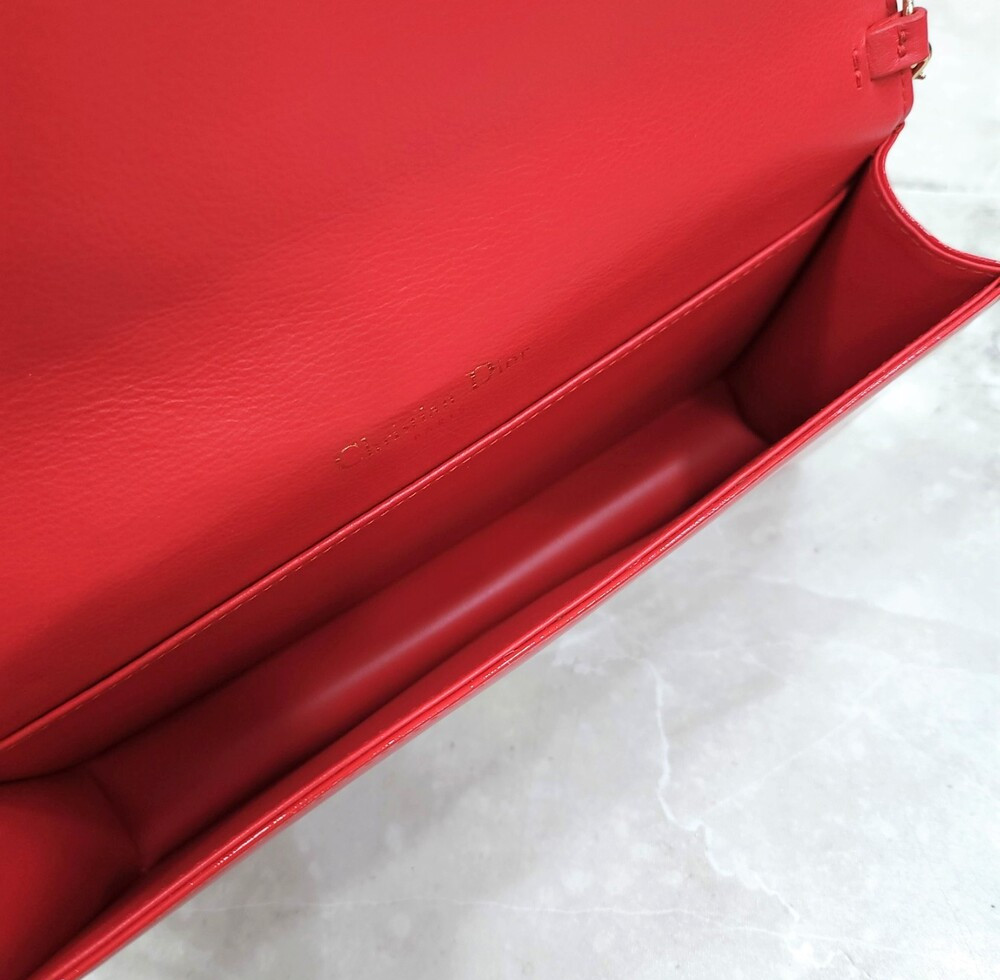 [럭스유] (새상품) 디올 레드 페이던트 파우치 체인 숄더백 S0204OVRB