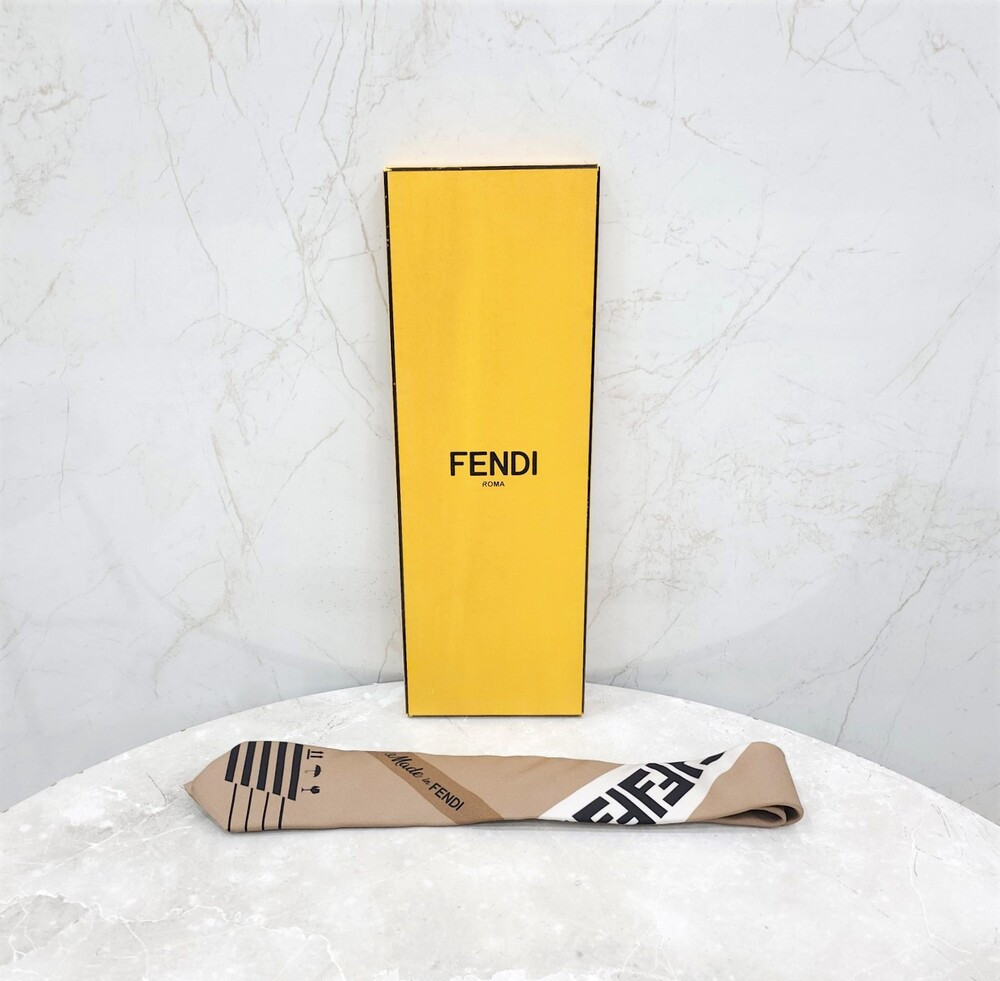 [럭스유] 펜디 FF 실크 모노그램 넥타이