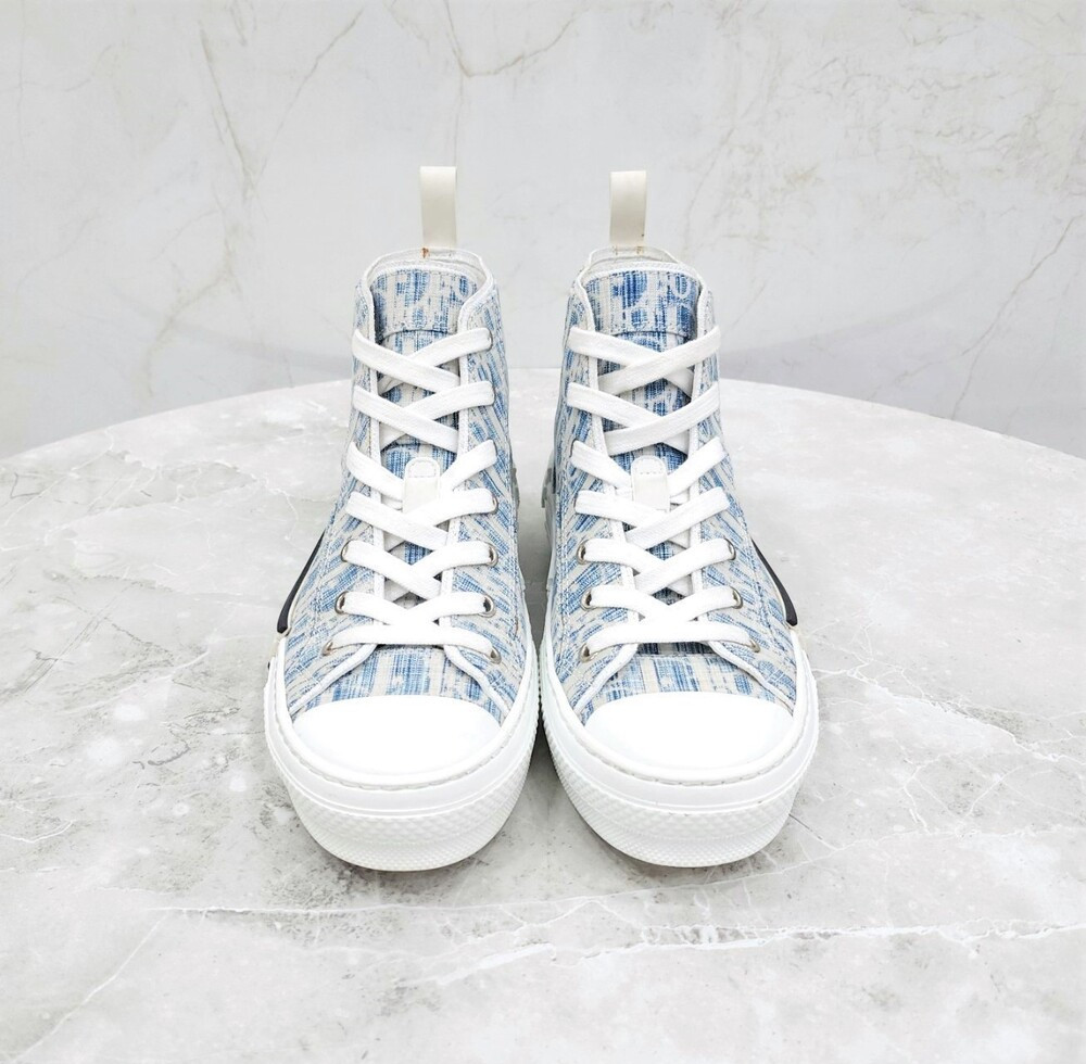 [럭스유] 38 / 디올 데님 오블리크 B23 하이탑 스니커즈