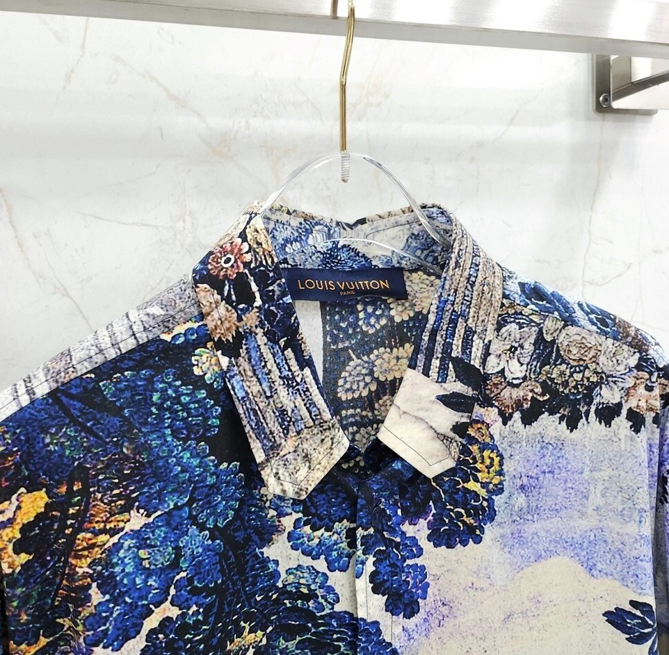 [럭스유] M / 루이비통 한정판 태피스트리 DNA 프린팅 셔츠