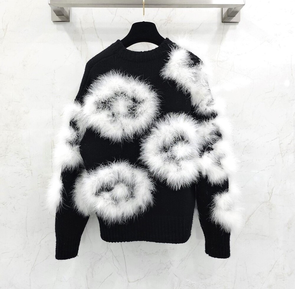 [럭스유] (새상품) 36 / 샤넬 런웨이 캐시미어 스웨터