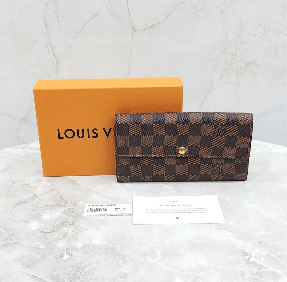 [럭스유] 루이비통 다미에 사라 월릿 장지갑