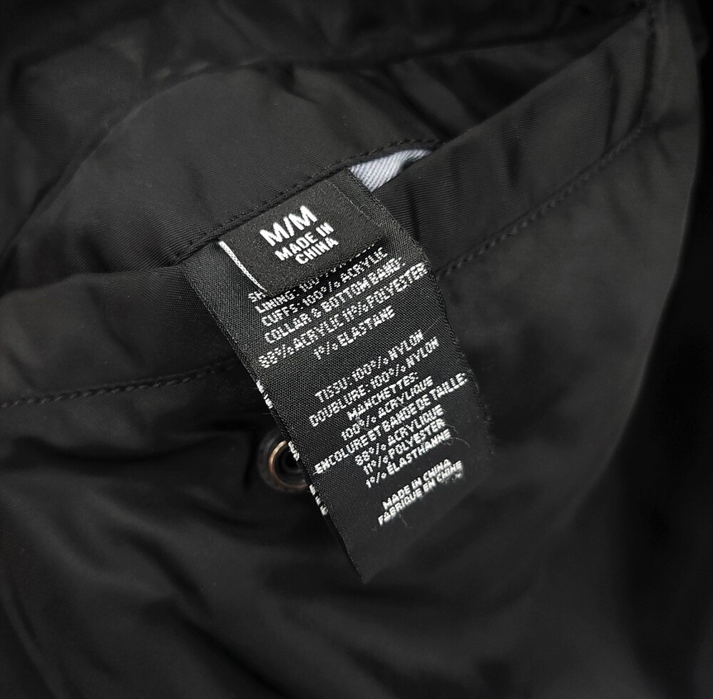 [럭스유] M / 베트멍 X 알파인더스트리 리버서블 QR코드 항공점퍼