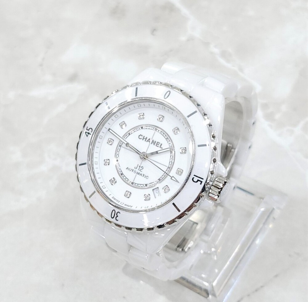 [럭스유] (새상품) 샤넬 J12 다이아몬드 세라믹 칼리버 시계 38mm H5705