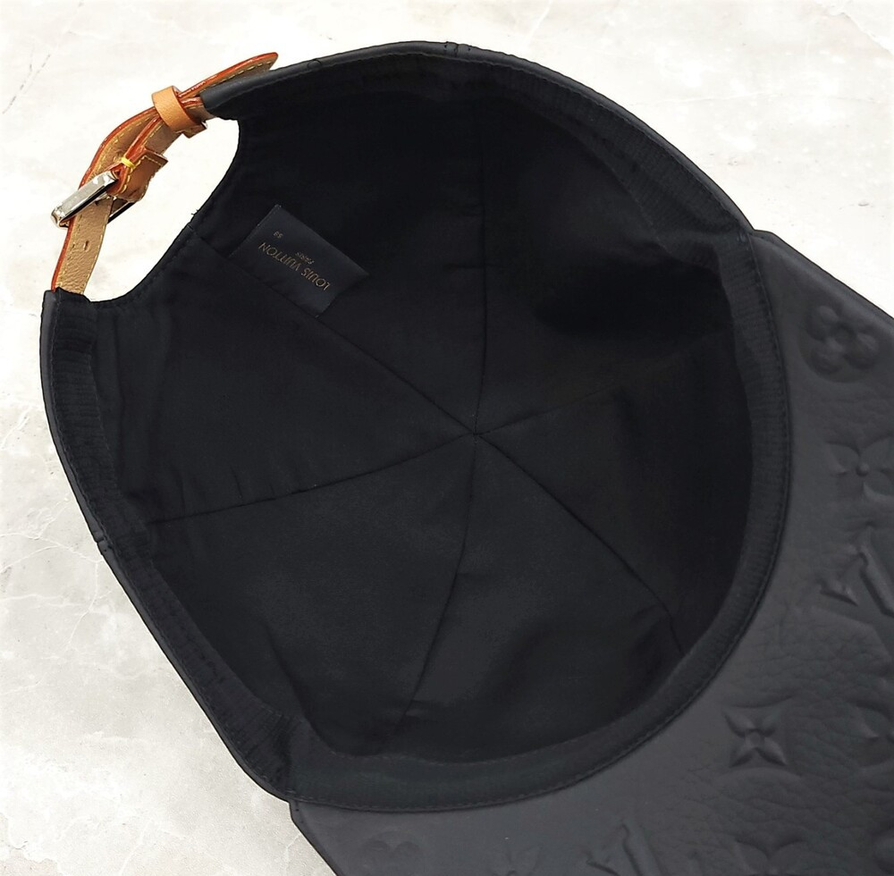 [럭스유] 루이비통 블랙 모노그램 레더 쉐도우 볼캡 58 MP2605