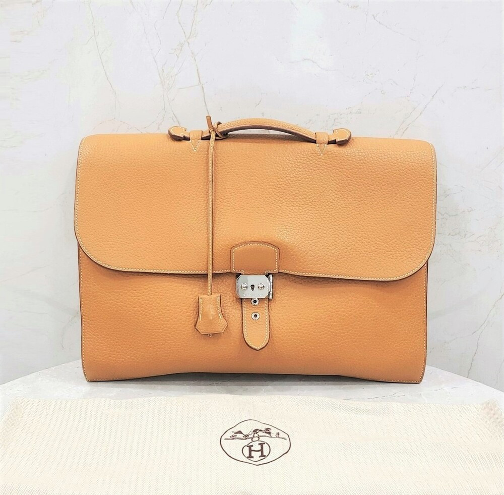 [럭스유] 에르메스 삭아데페슈40 브리프케이스 쎄서미 금장