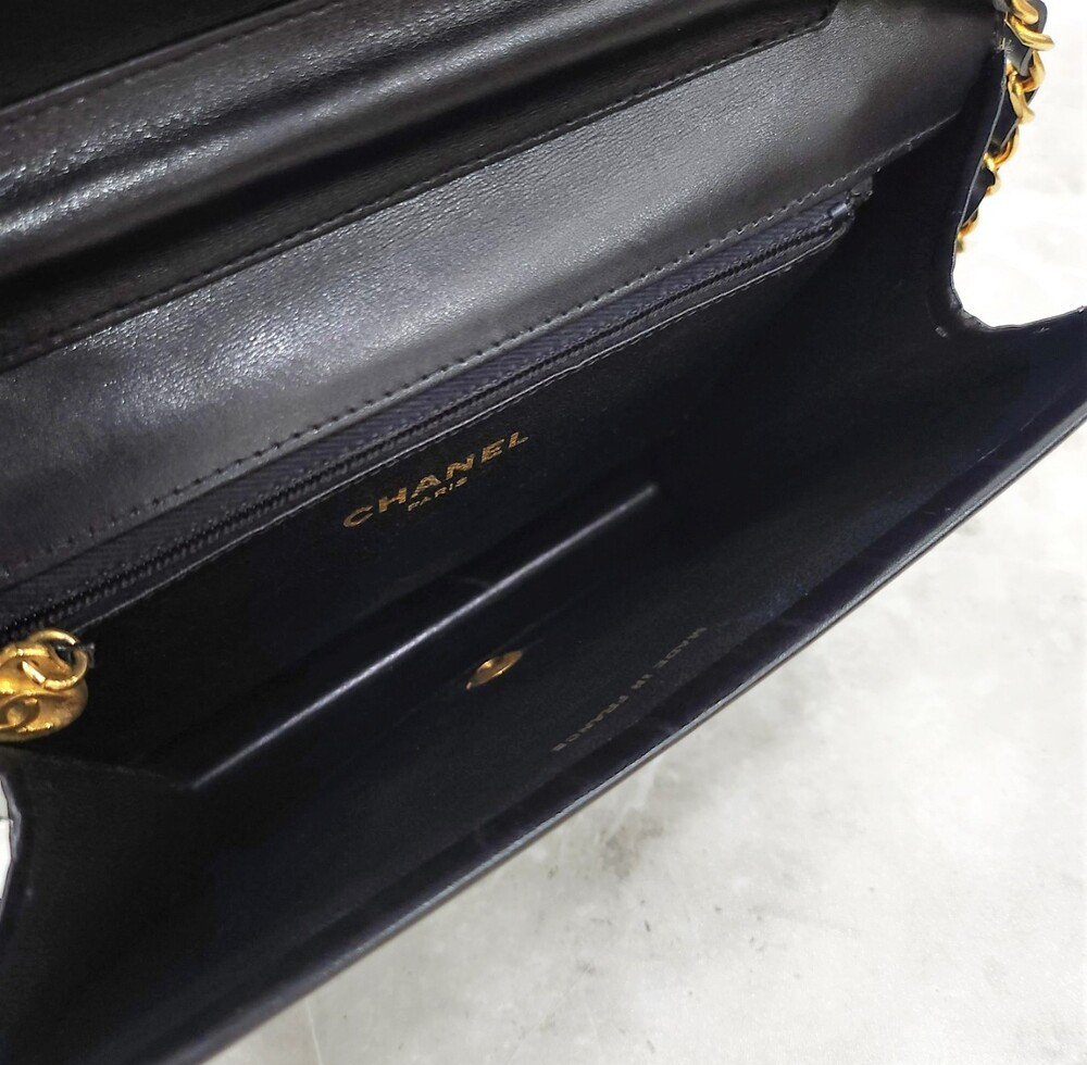 [럭스유] 샤넬 CC로고 빈티지 레더 체인 숄더백