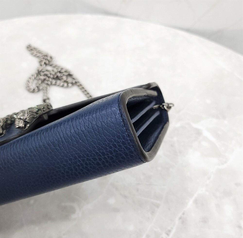 [럭스유] 구찌 네이비 디오니소스 미니 레더 체인백 401231