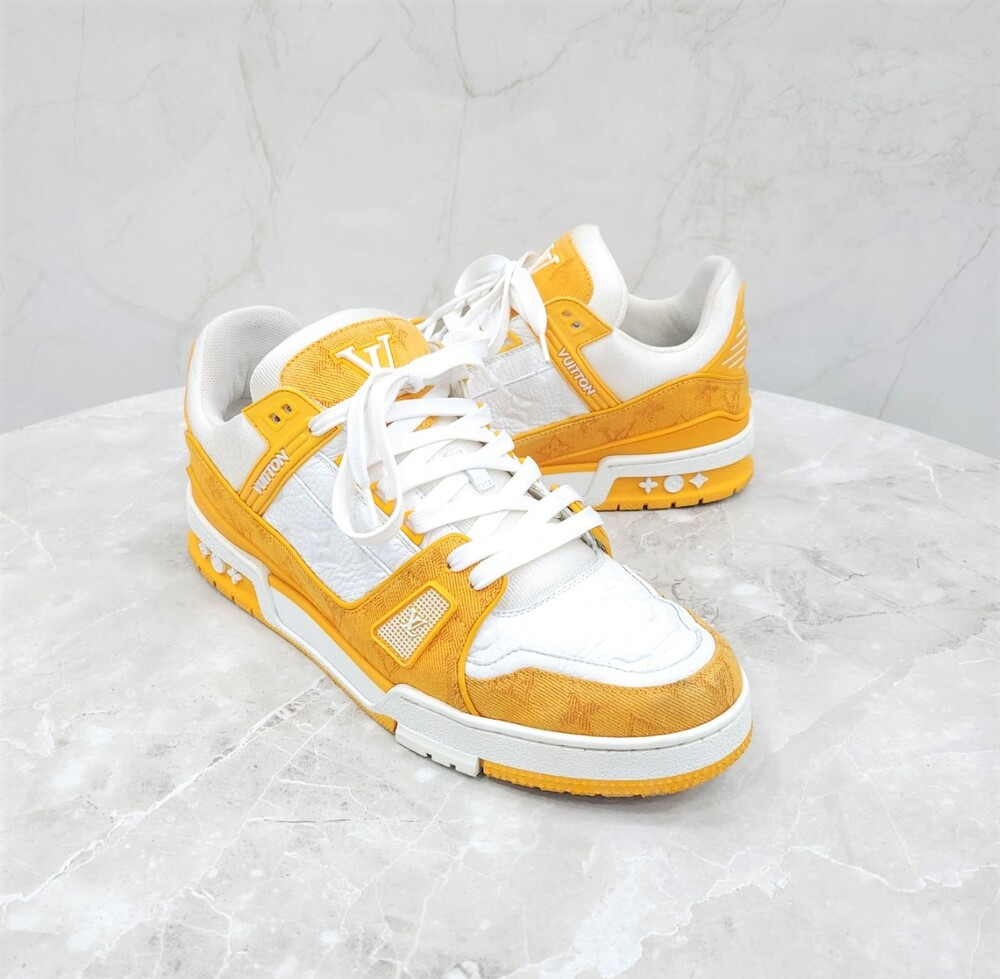 [럭스유] 9 / 루이비통 LV 트레이너 스니커즈 옐로우