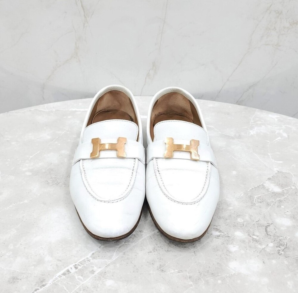 [럭스유] 36 / 에르메스 화이트 파리로퍼 금장