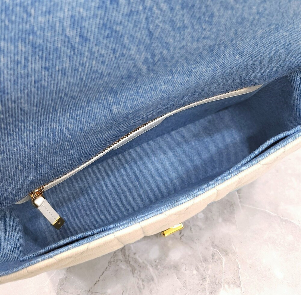 [럭스유] 디올 데님 카로 미디엄 체인 숄더백 M9242UJBI