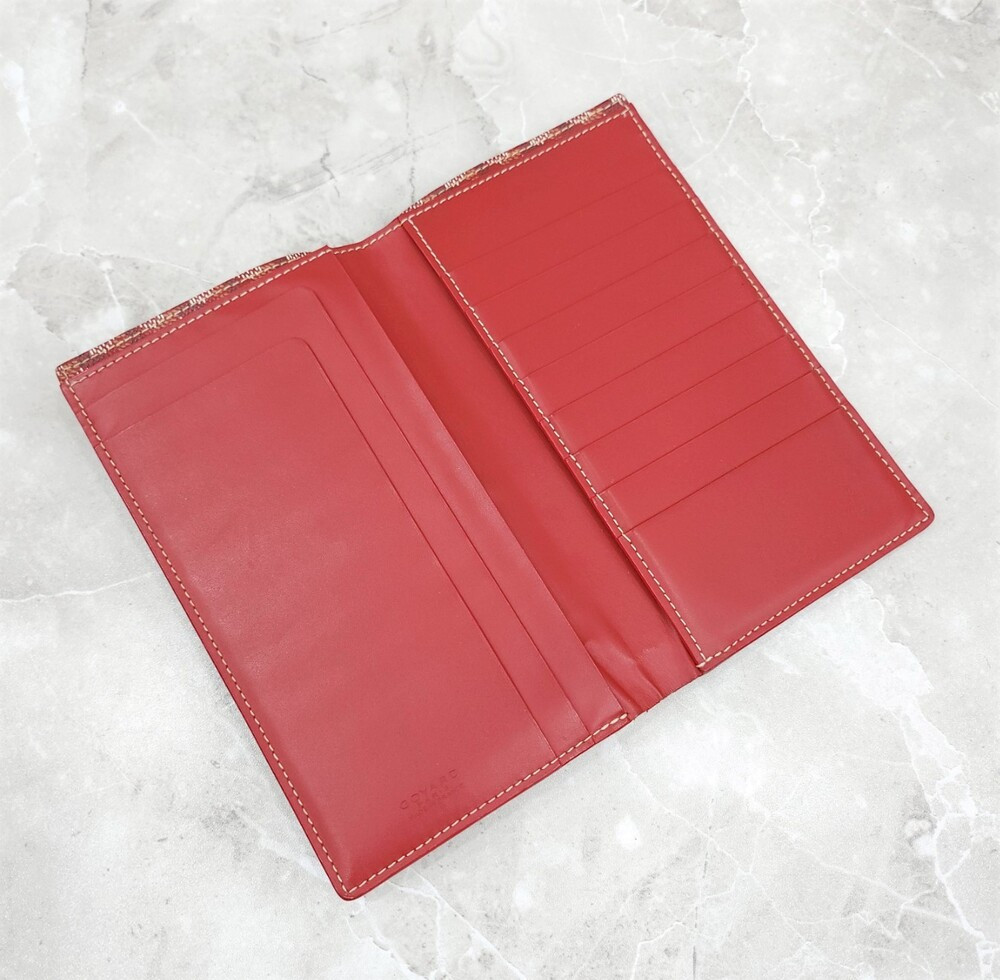 [럭스유] 고야드 스페셜컬러 레드 생로슈 장지갑