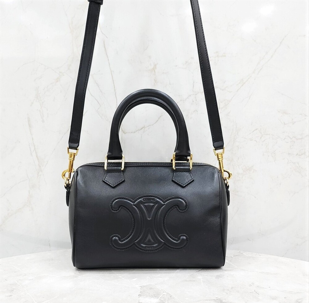 [럭스유] 셀린느 퀴르 트리옹프 스몰 보스턴 113773DU3