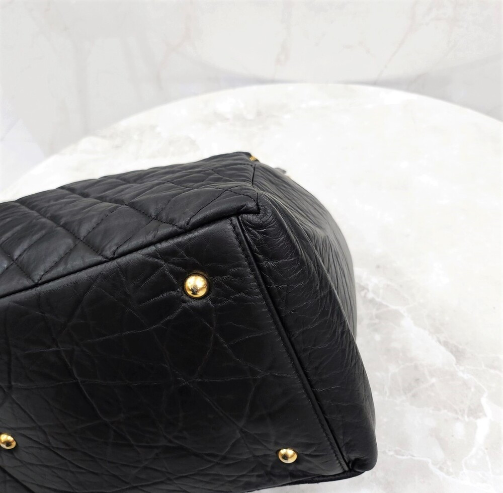 [럭스유] 샤넬 탑핸들 더블 지퍼 볼링백 카프스킨 신형내장칩