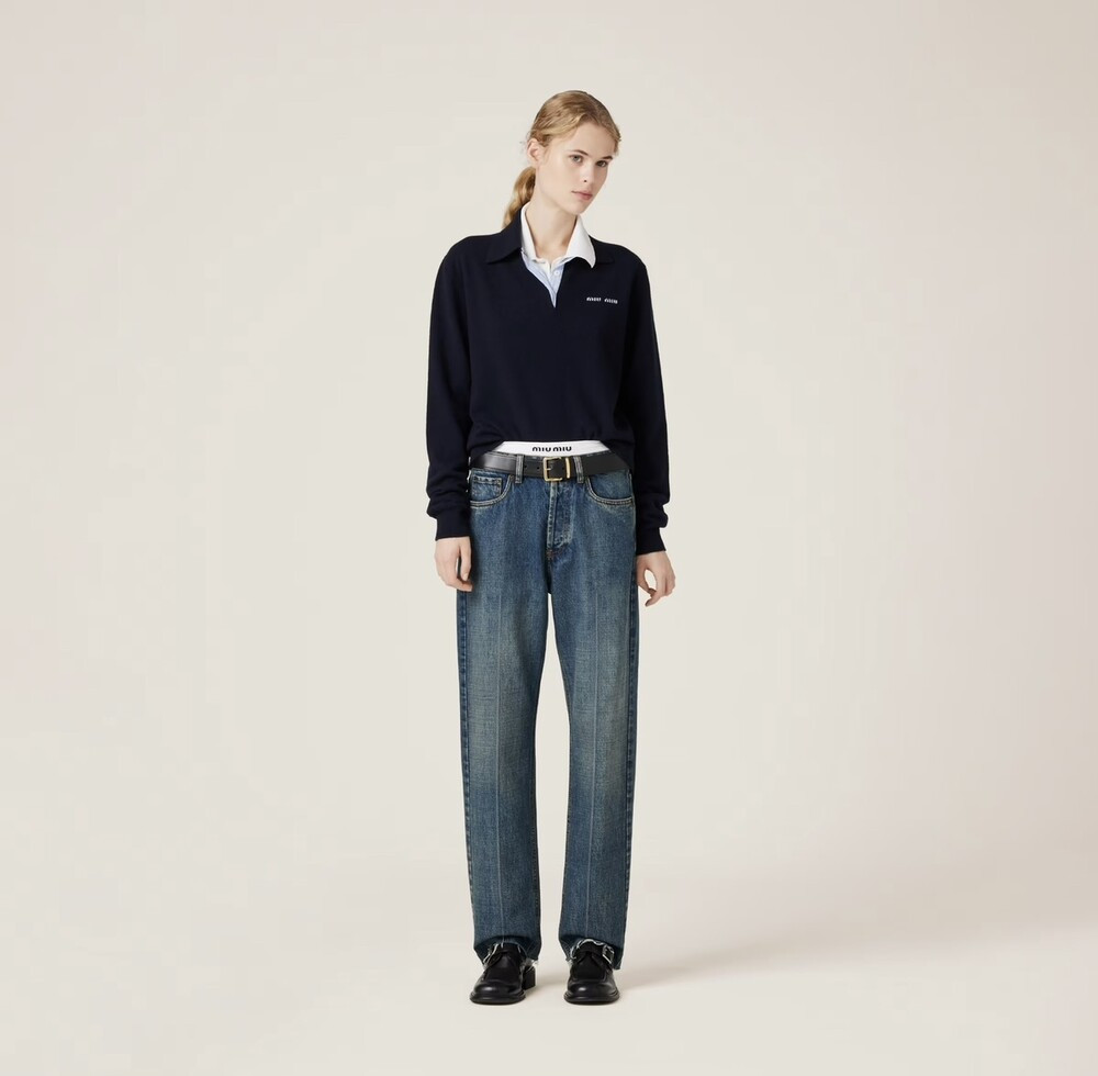 [럭스유] (새상품) 24 / 미우미우 5포켓 데님 팬츠 GWP552