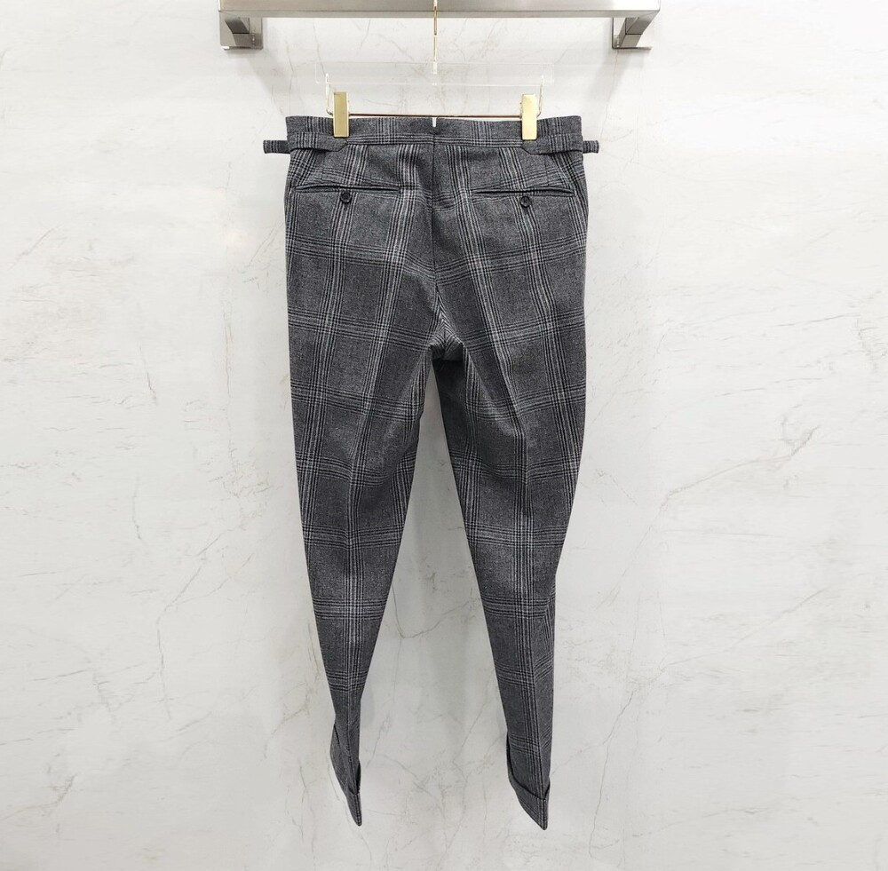 [럭스유] 46 / 톰포드 그레이 체크 수트 세트