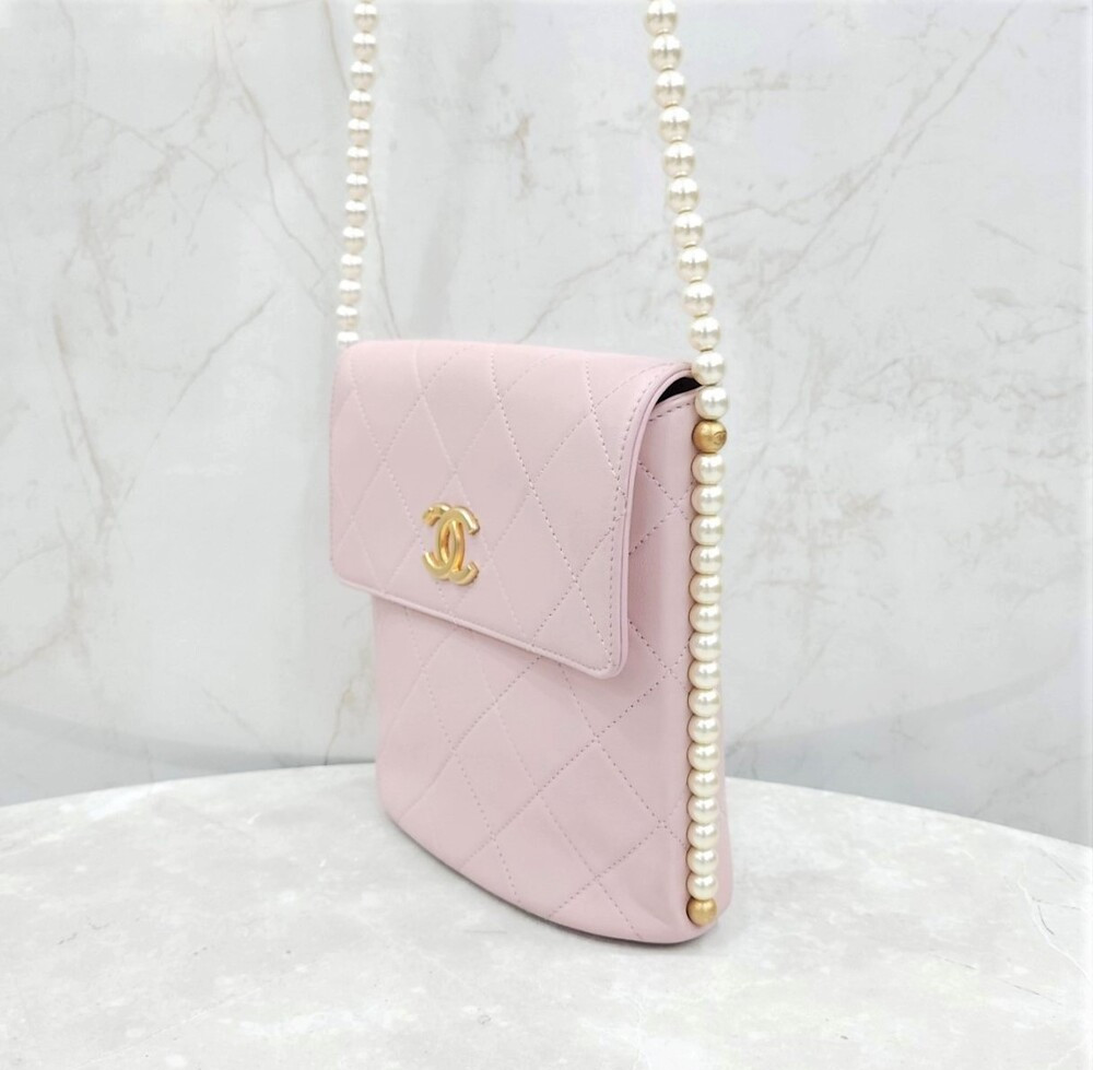 [럭스유] 샤넬 CC로고 펄 사이드 진주 크로스백 AS2503