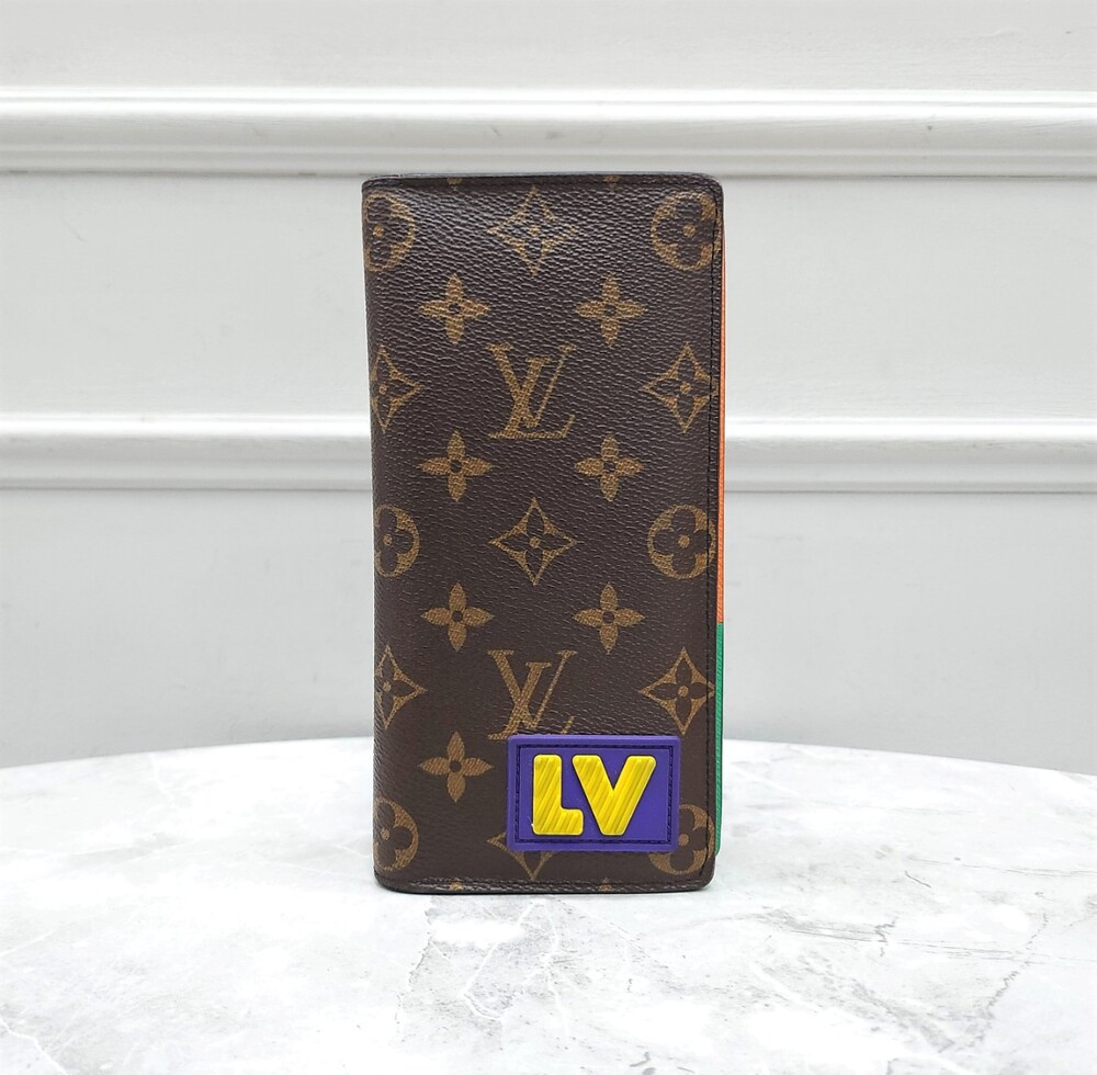 [럭스유] 루이비통 LV 러버 패치 브라짜 월릿 장지갑