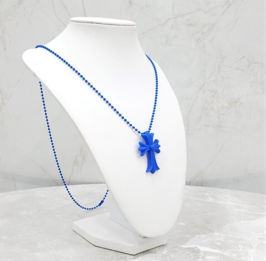 [럭스유] (새상품) 크롬하츠 실리크롬 CH 20주년 한정판 목걸이 펜던트 블루