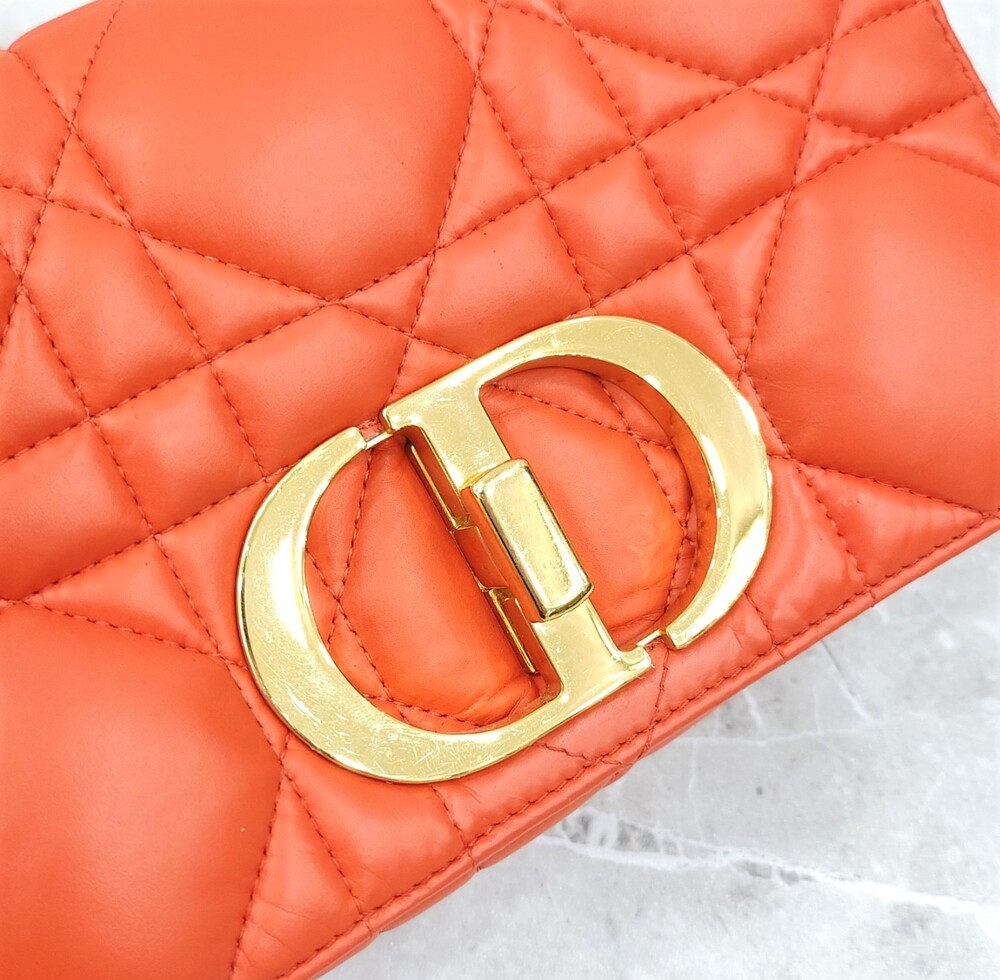 [럭스유] 디올 카로백 스몰 오렌지 금장