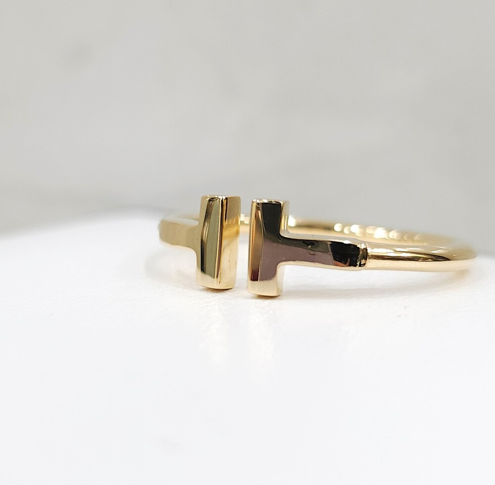 [럭스유] 티파니앤코 T 와이어 링 18K 골드 국내 19호