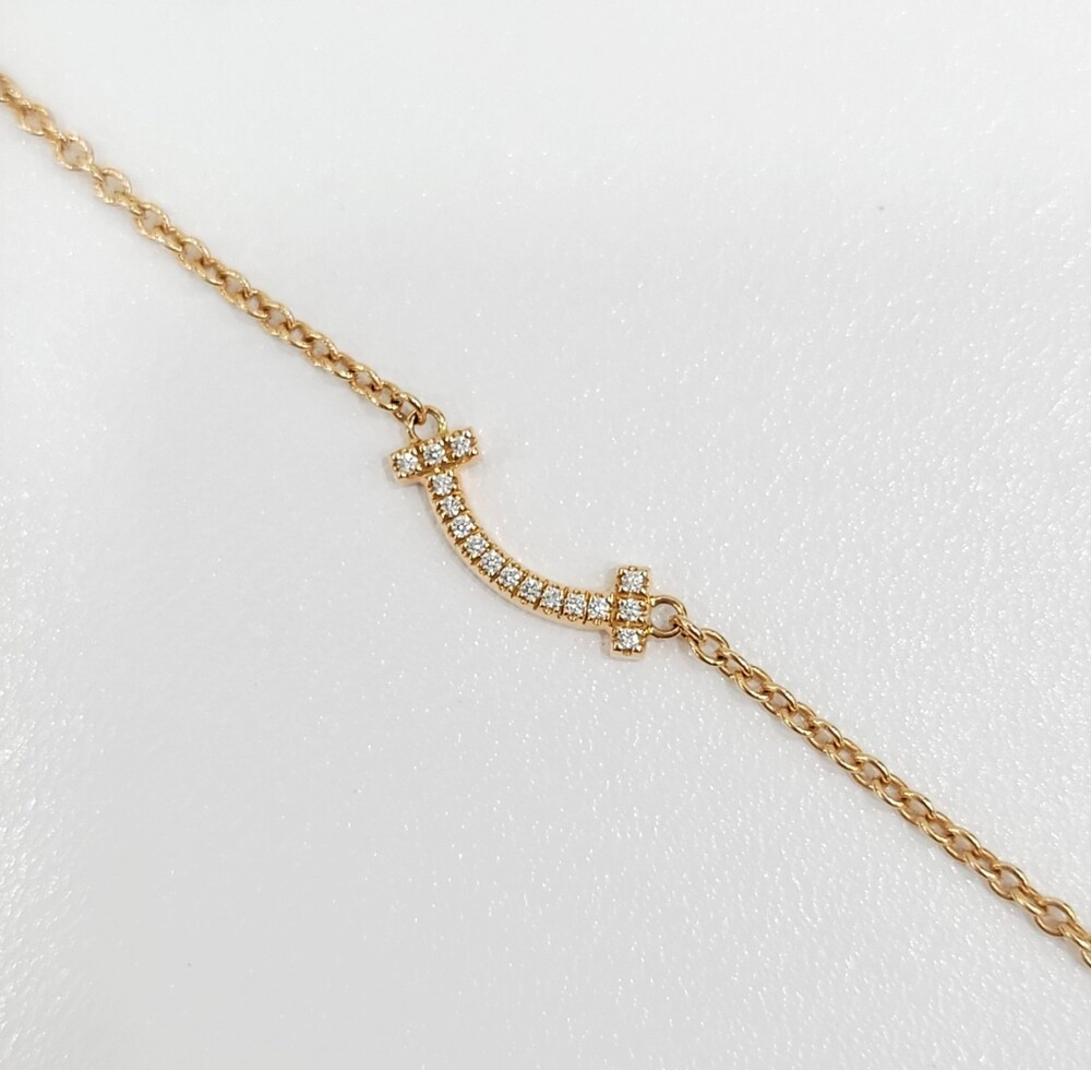 [럭스유] 티파니앤코 다이아 T 스마일 브레이슬릿 S