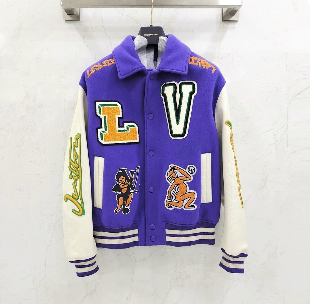 [럭스유] 52 / 루이비통 멀티 크레스트 레더 바시티 자켓