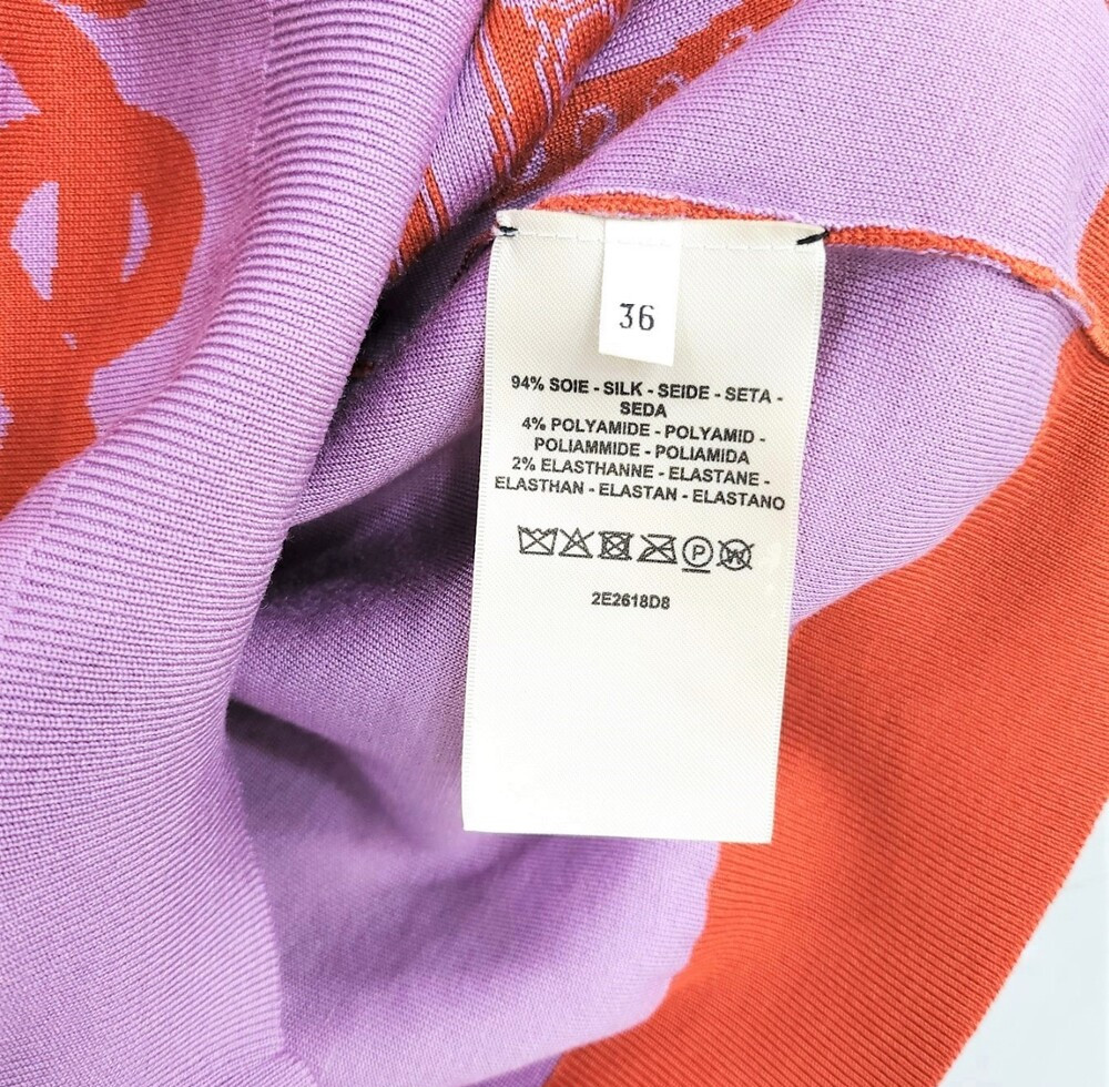 [럭스유] 36 / 에르메스 Grand Tralala 롱 슬리브 실크 스웨터