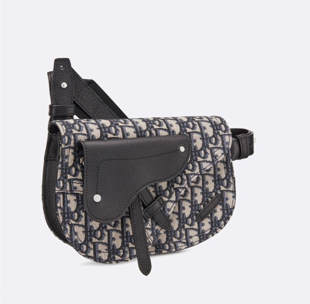 [럭스유] 디올 오블리크 자카드 새들 파우치 크로스백 1ADPO095YKY