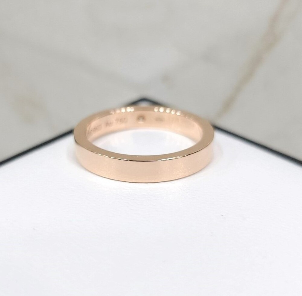 [럭스유] 까르띠에 C 드 다이아 1P 웨딩링 18K 핑크골드 48호