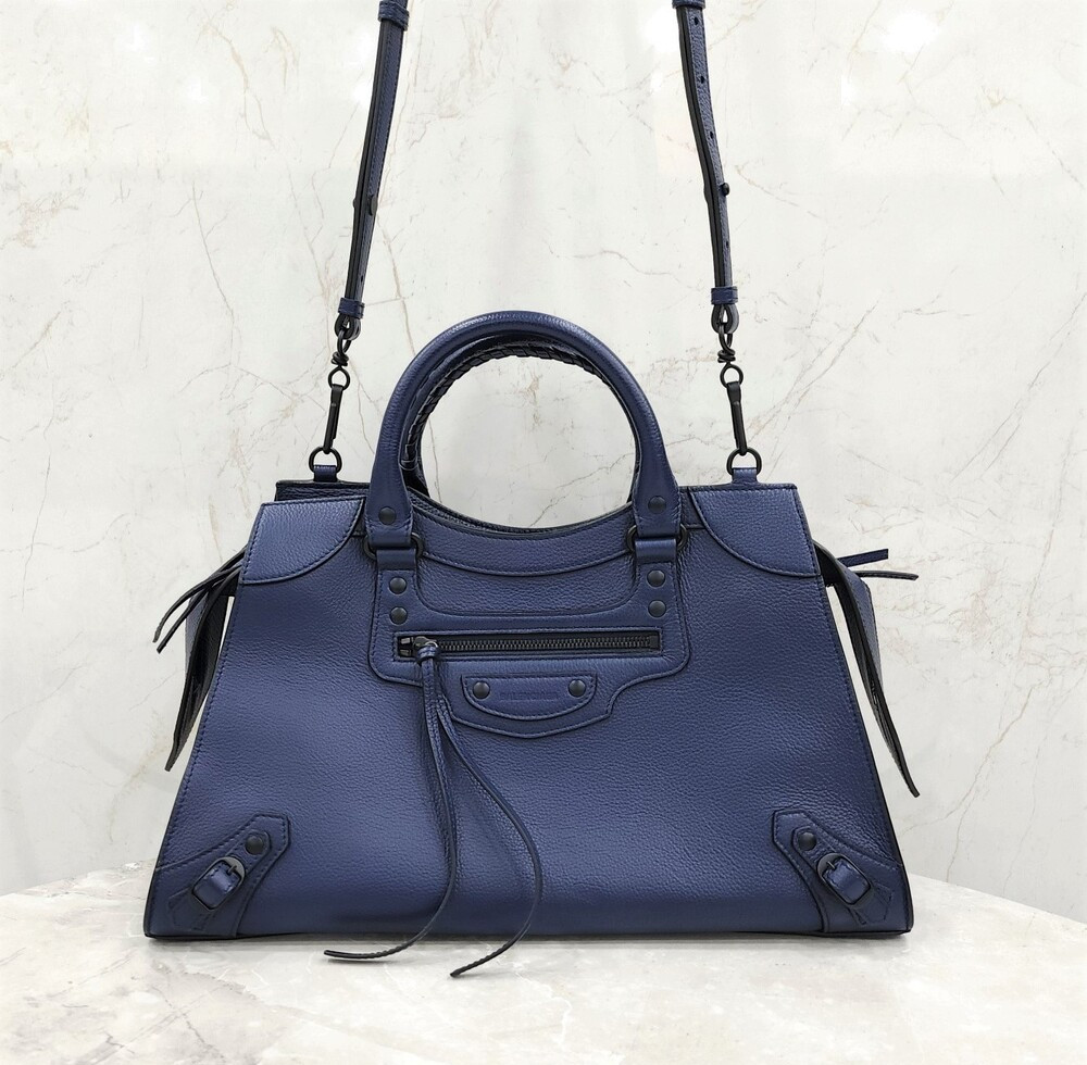 [럭스유] 발렌시아가 네오 클래식 레더 시티 숄더백 654907