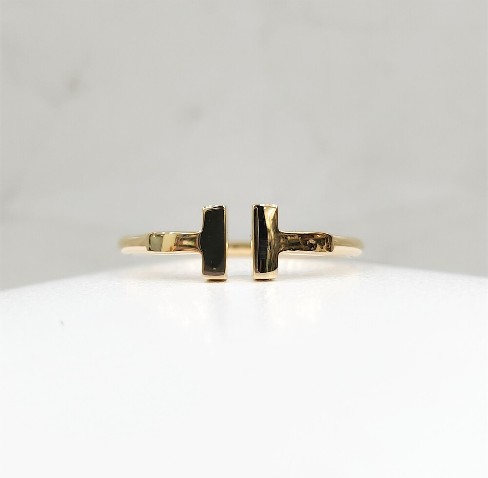 [럭스유] 티파니앤코 T 와이어 링 18K 골드 국내 19호