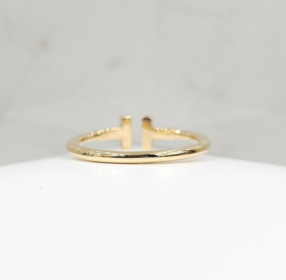 [럭스유] 티파니앤코 T 와이어 링 18K 골드 국내 19호