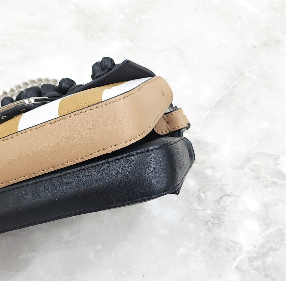 [럭스유] 펜디 플로랄 마이크로 바게트 더블 미니 크로스백