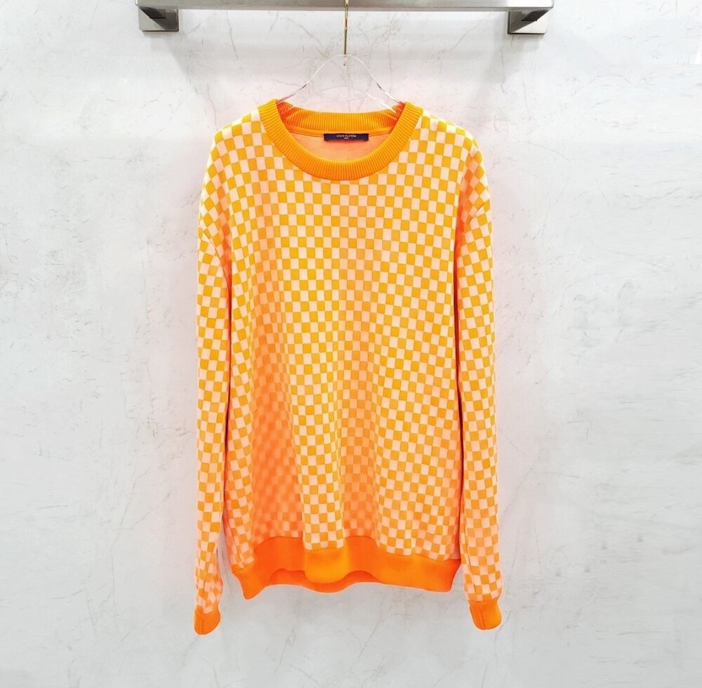 [럭스유] XXL / 루이비통 오렌지 다미에 플로우 맨투맨