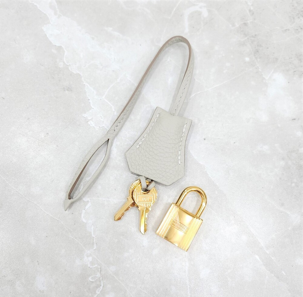 [럭스유] 에르메스 벌킨 30 토고 펄그리스 금장 Y각인