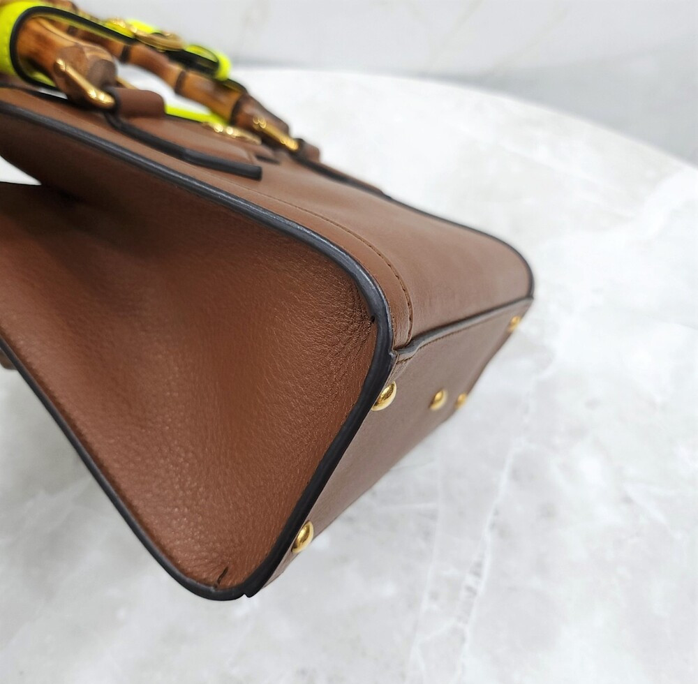 [럭스유] 구찌 다이애나 뱀부 미니 토트백 655661