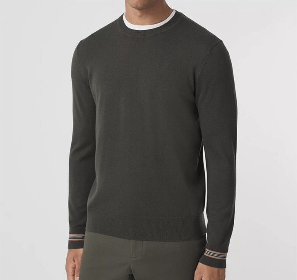 [럭스유] L / 버버리 다크그린 스웨터 니트