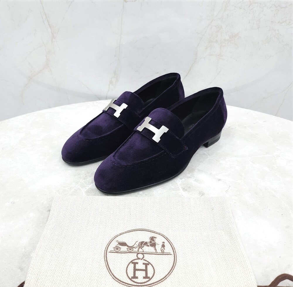 [럭스유] 36 / 에르메스 파리로퍼 퍼플 벨벳