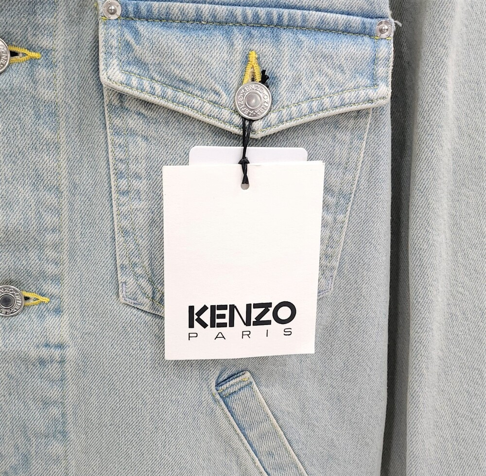 [럭스유] (새상품) XS / 겐조 X 니고 한정판 플라워 자수 데님 트러커 자켓